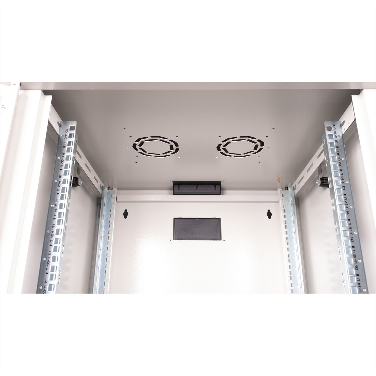 ROLINE Pro – 19" Wandverteiler 20U, IP20, abschliessbar, 600 × 600 × 996 mm, lichtgrau, Stahl