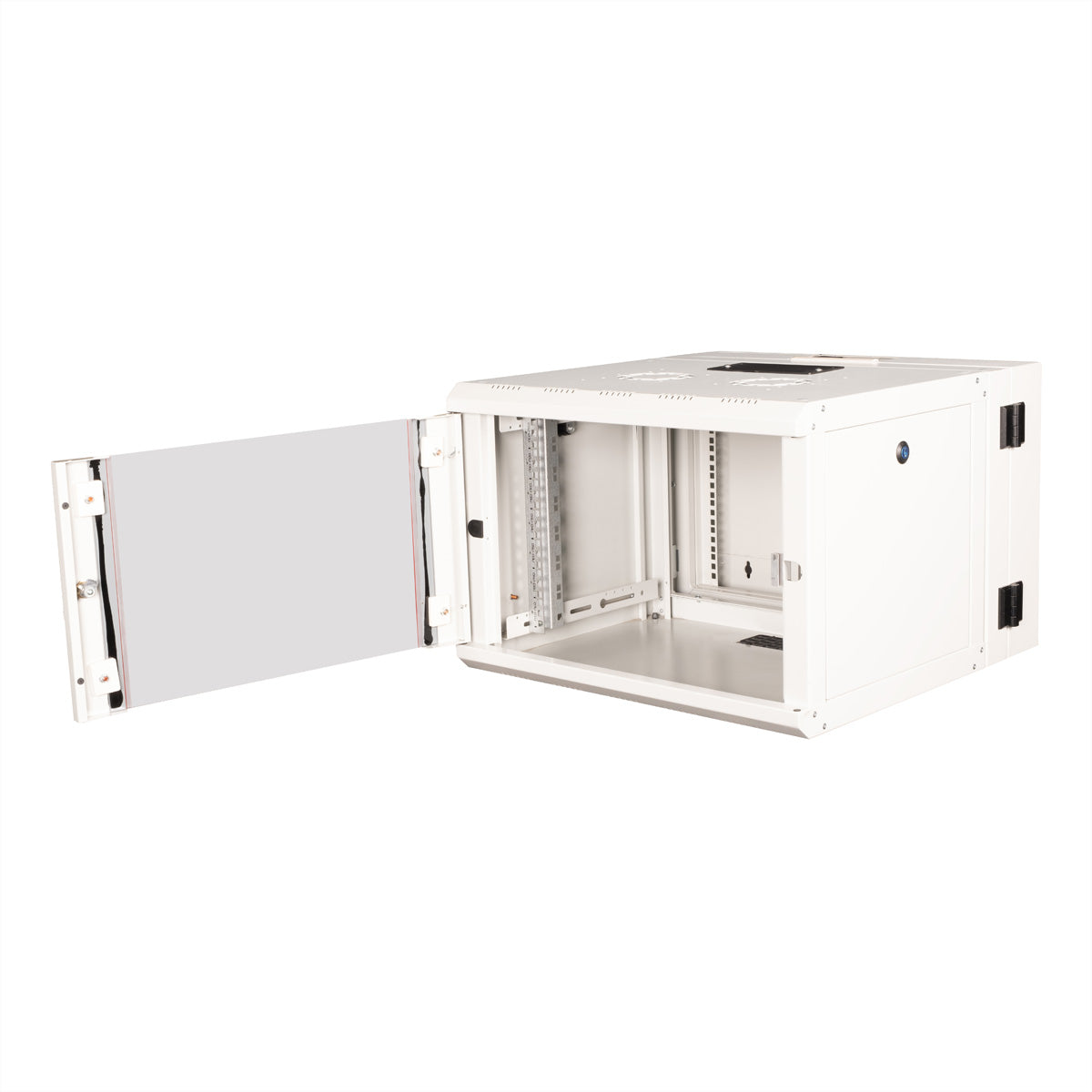ROLINE Pro – 19" Wandverteiler 7U, IP20, abschliessbar, 600 × 600 × 418 mm, lichtgrau, Stahl
