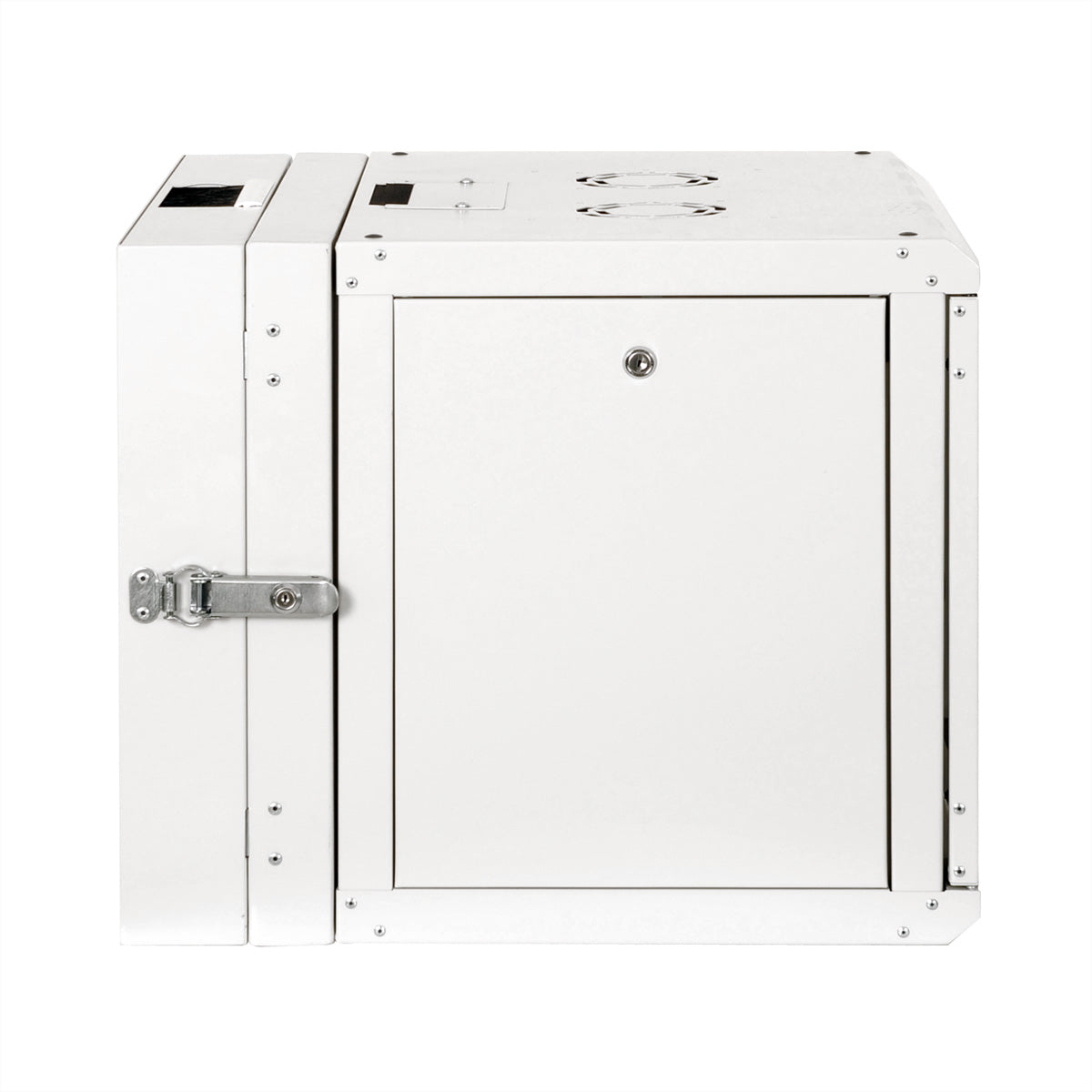ROLINE Pro – 19" Wandverteiler 9U, IP20, abschliessbar, 600 × 600 × 505 mm, lichtgrau