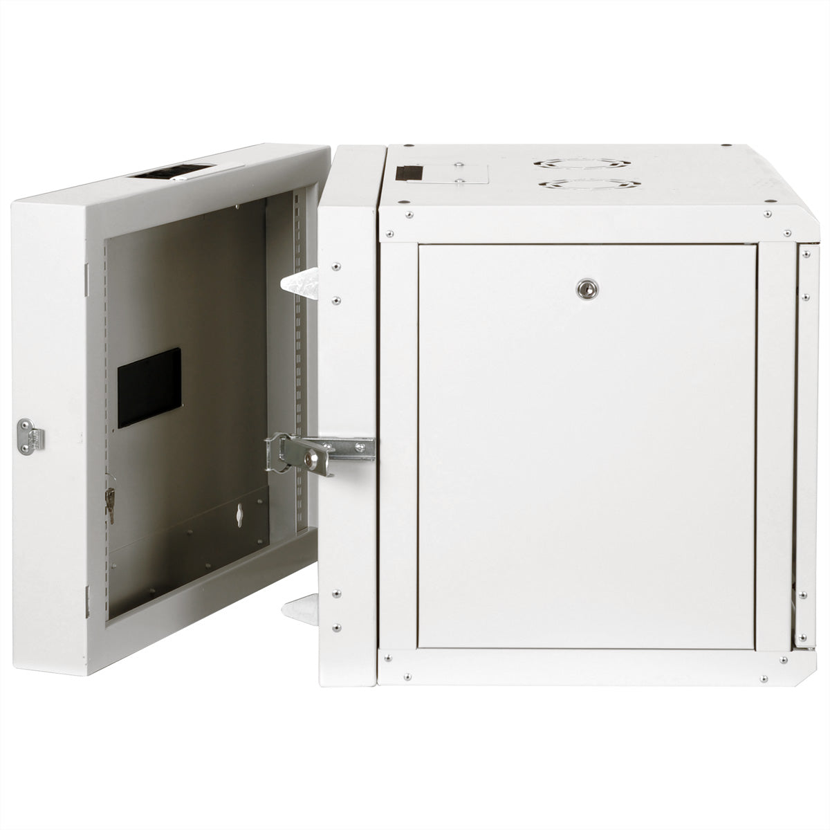 ROLINE Pro – 19" Wandverteiler 9U, IP20, abschliessbar, 600 × 600 × 505 mm, lichtgrau