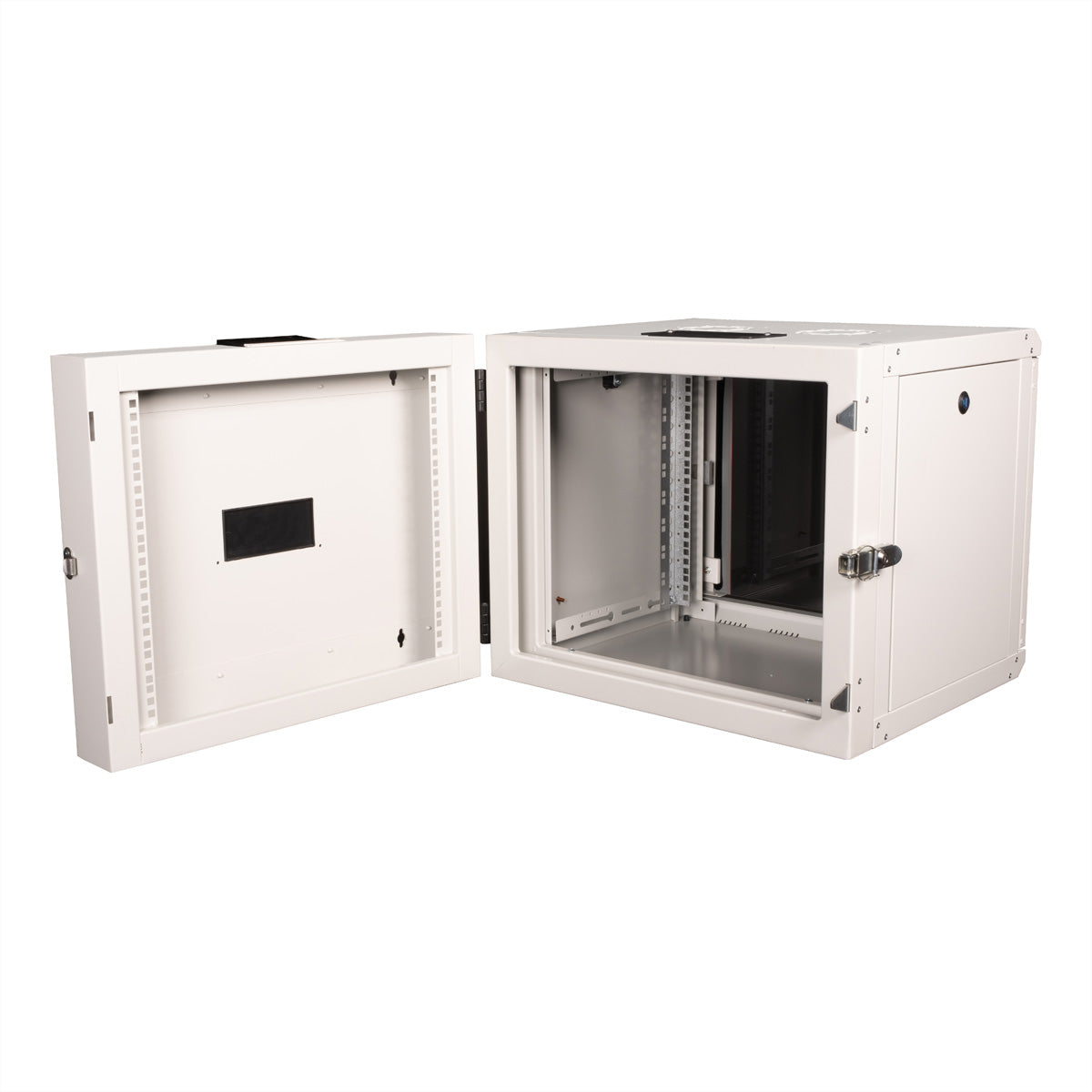 ROLINE Pro – 19" Wandverteiler 9U, IP20, abschliessbar, 600 × 600 × 505 mm, lichtgrau