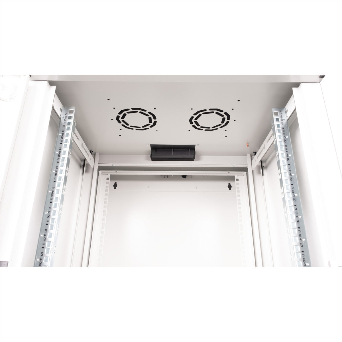 ROLINE Pro – 19" Wandverteiler 16U, IP20, abschliessbar, 600 × 600 × 818 mm, lichtgrau
