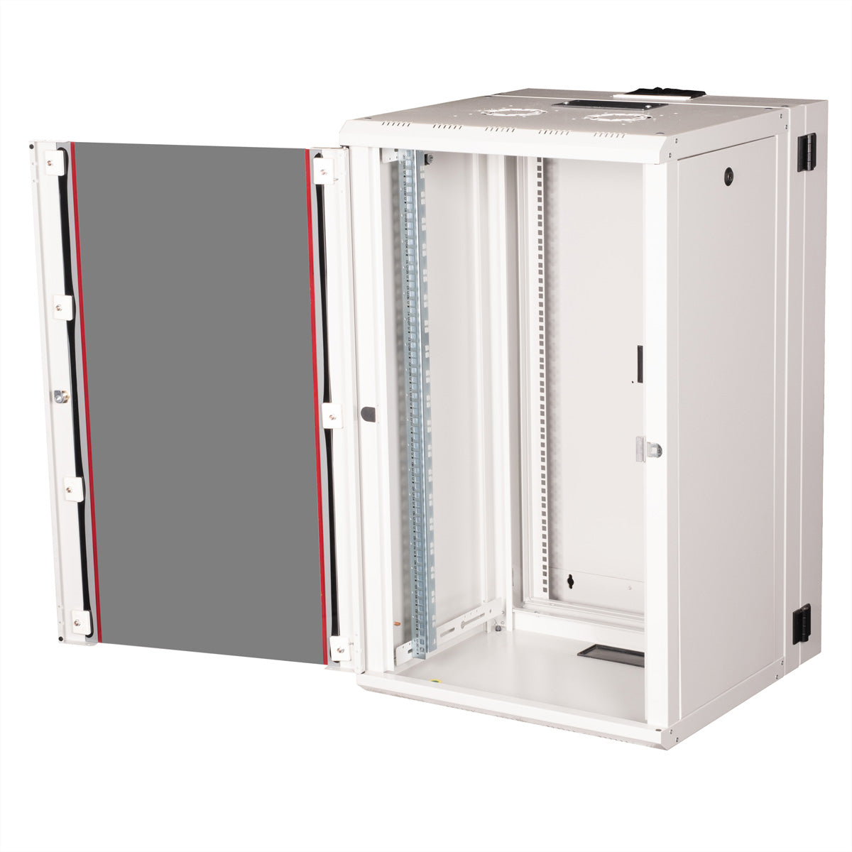 ROLINE Pro – 19" Wandverteiler 20U, IP20, abschliessbar, 600 × 600 × 996 mm, lichtgrau, Stahl