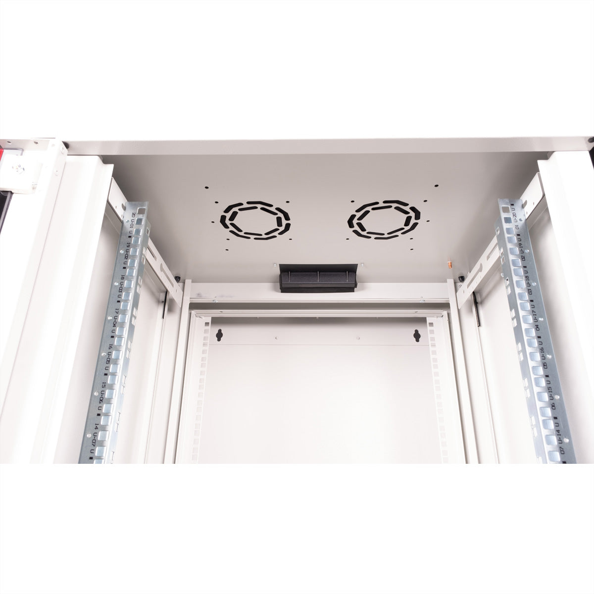 ROLINE Pro – 19" Wandverteiler 20U, IP20, abschliessbar, 600 × 600 × 996 mm, lichtgrau, Stahl