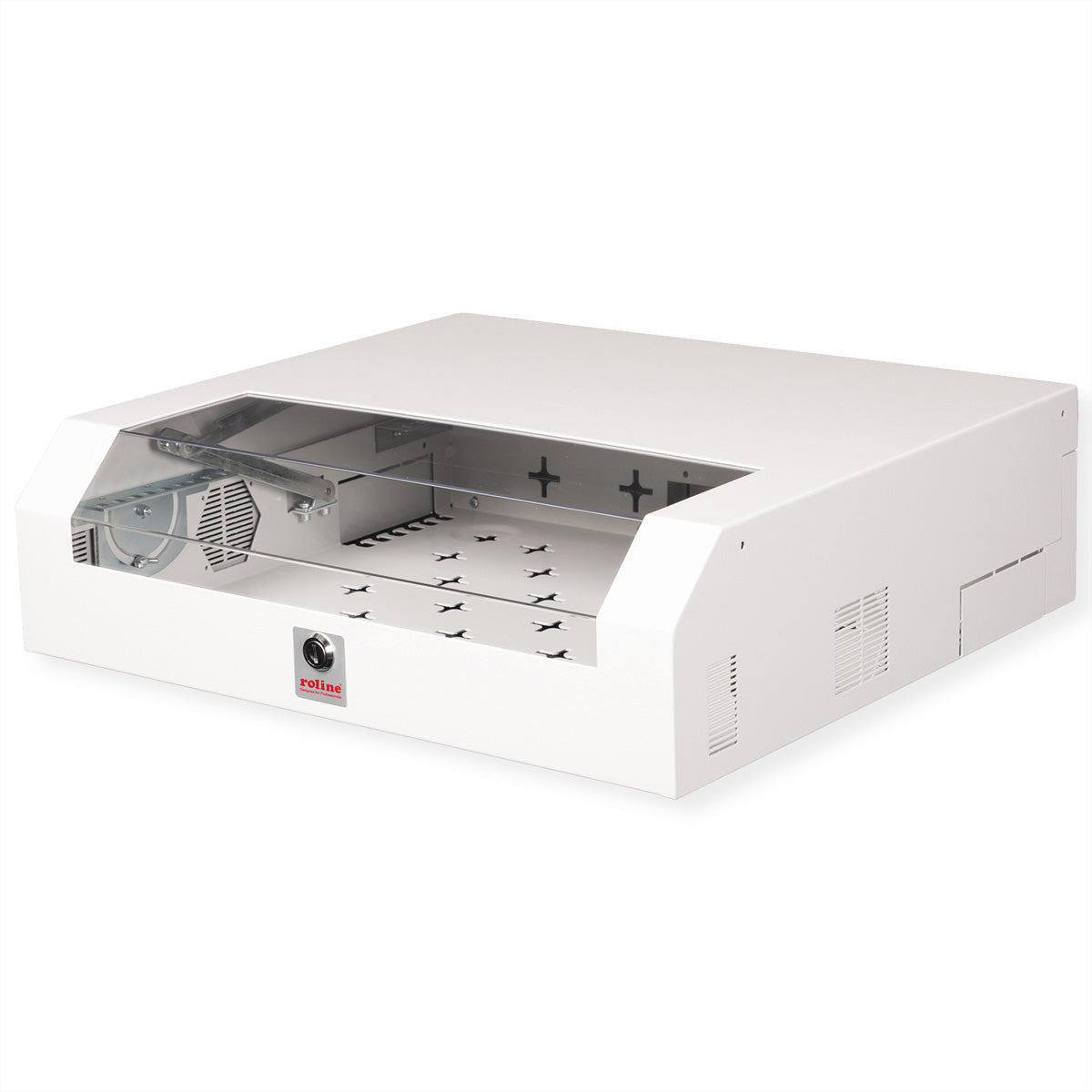 ROLINE Basic – 19" Wandverteiler 5U, IP20, abschliessbar, 500 × 475 × 475 mm, lichtgrau, Stahl
