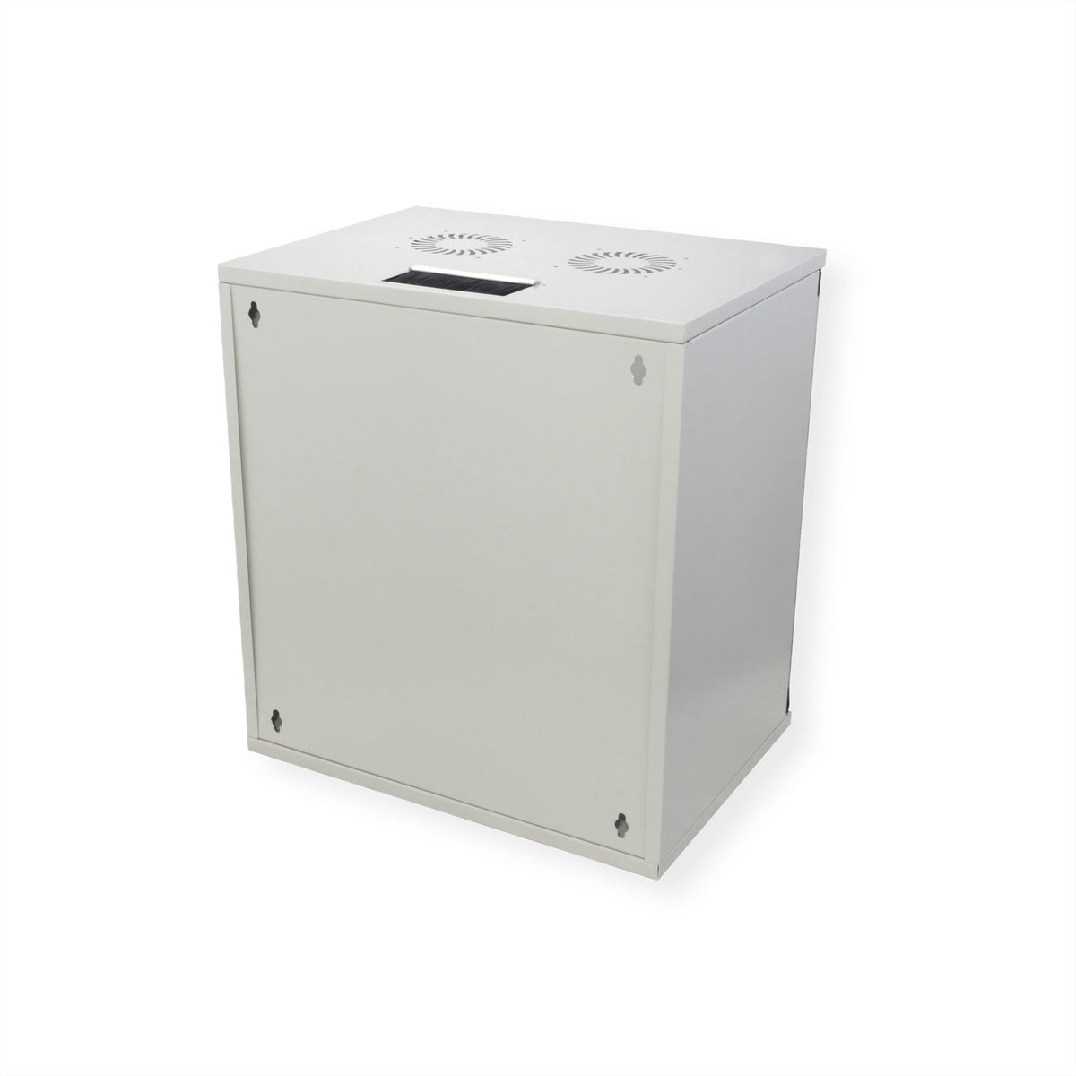 ROLINE Basic – 19" Wandverteiler 12U, IP20, abschliessbar, 540 × 400 × 595 mm, lichtgrau, Stahl