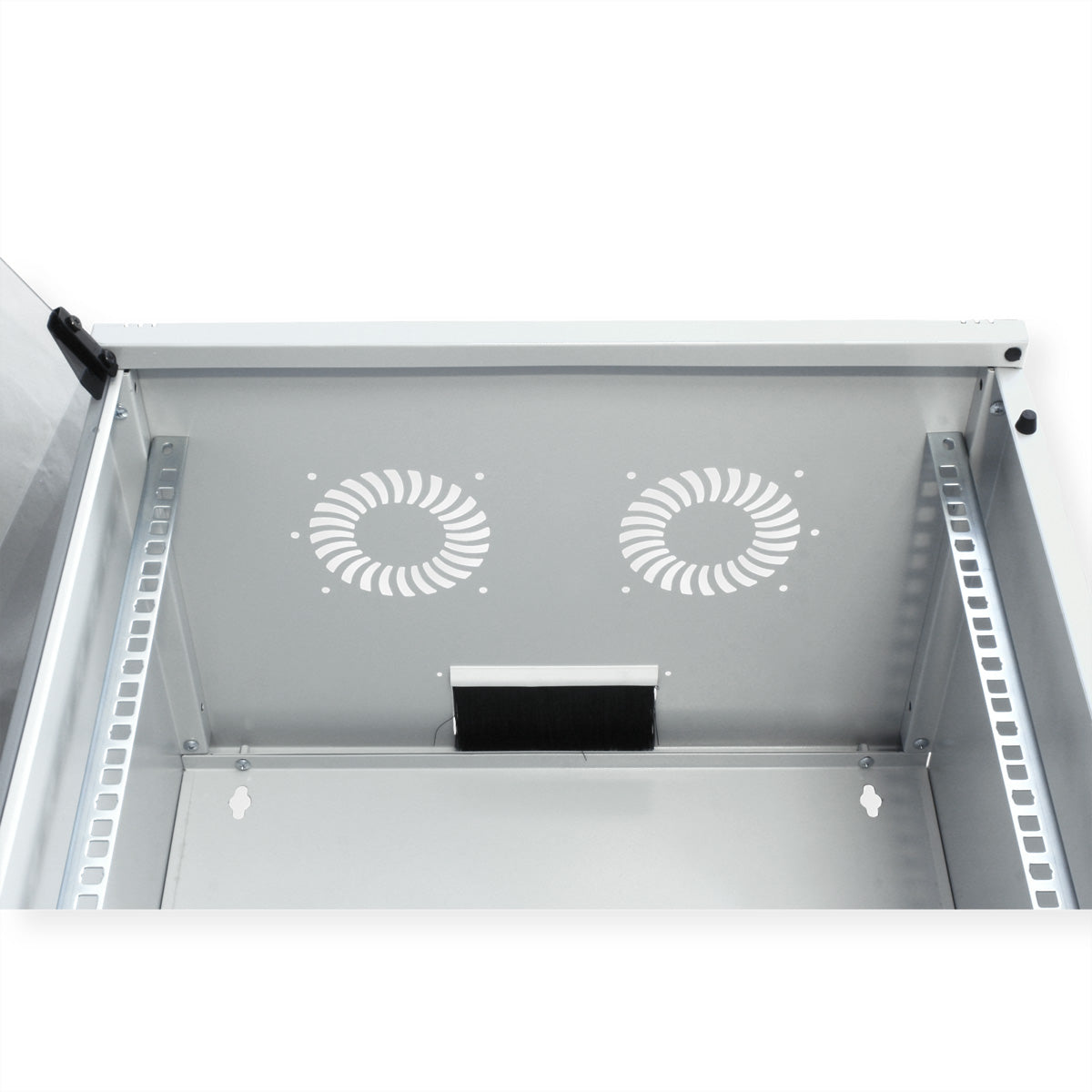 ROLINE Basic – 19" Wandverteiler 12U, IP20, abschliessbar, 540 × 400 × 595 mm, lichtgrau, Stahl