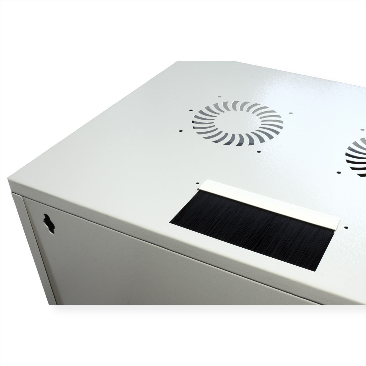 ROLINE Basic – 19" Wandverteiler 12U, IP20, abschliessbar, 540 × 400 × 595 mm, lichtgrau, Stahl