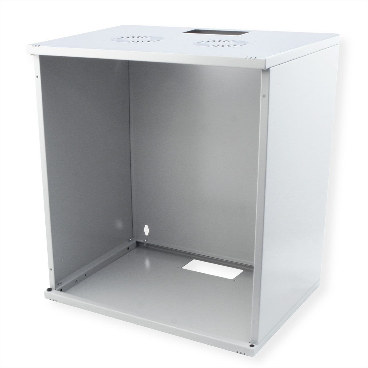 ROLINE Basic – 19" Wandverteiler 12U, IP20, abschliessbar, 540 × 400 × 595 mm, lichtgrau, Stahl