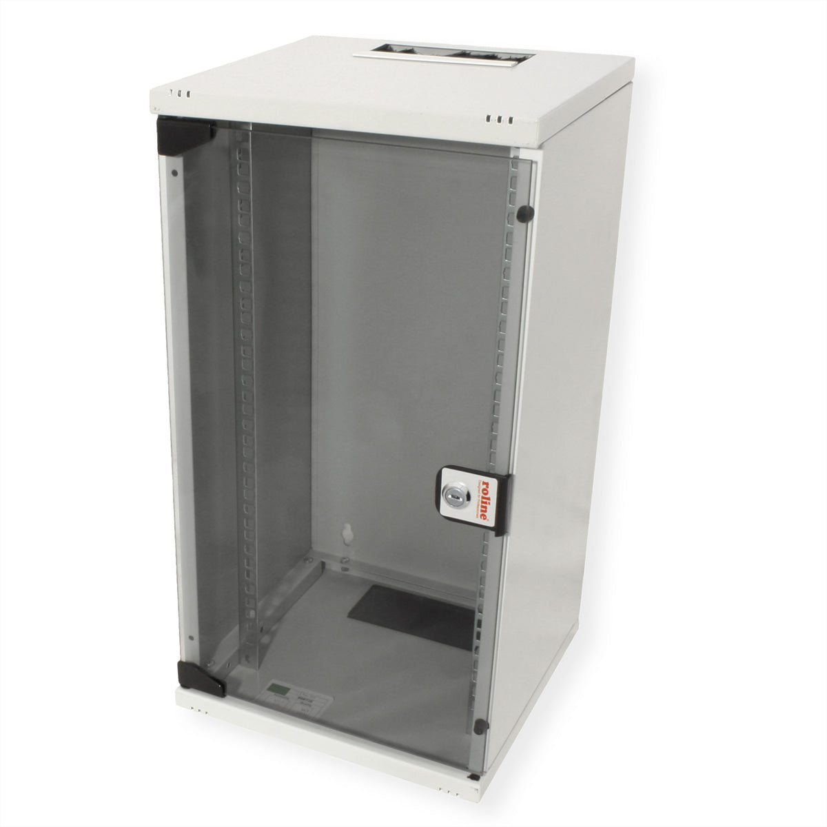 ROLINE 10" Wandverteiler 12U, IP20, 300 × 300 × 595 mm, Lichtgrau, Stahl