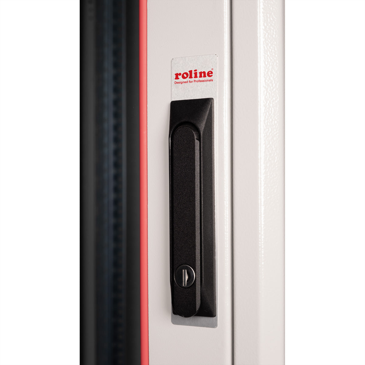 ROLINE Basic – 19" Netzwerkschrank 22U, IP20, abschliessbar, 800 × 800 × 1125 mm, lichtgrau, Stahl