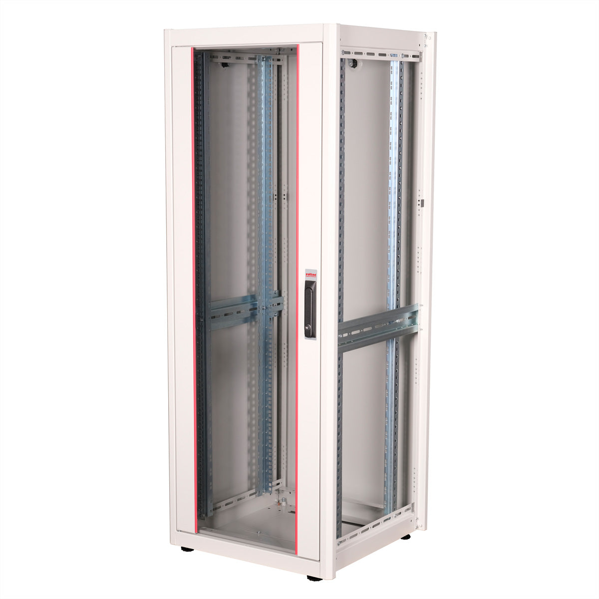 ROLINE Basic – 19" Netzwerkschrank 32U, IP20, abschliessbar, 600 × 600 × 1560 mm, lichtgrau, Stahl