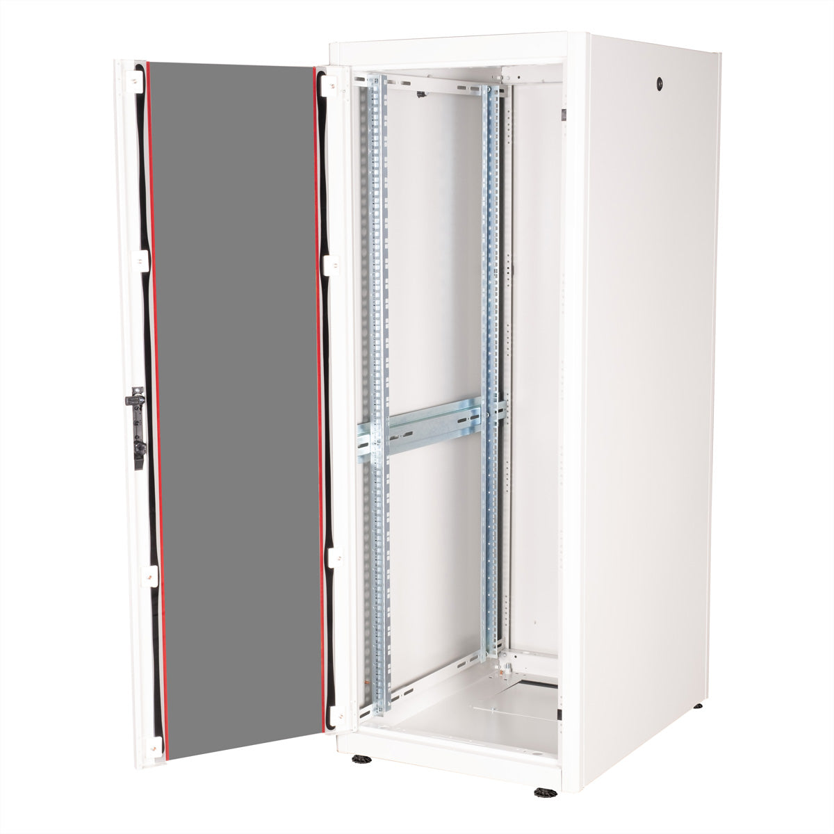 ROLINE Basic – 19" Netzwerkschrank 32U, IP20, abschliessbar, 600 × 800 × 1560 mm, lichtgrau, Stahl