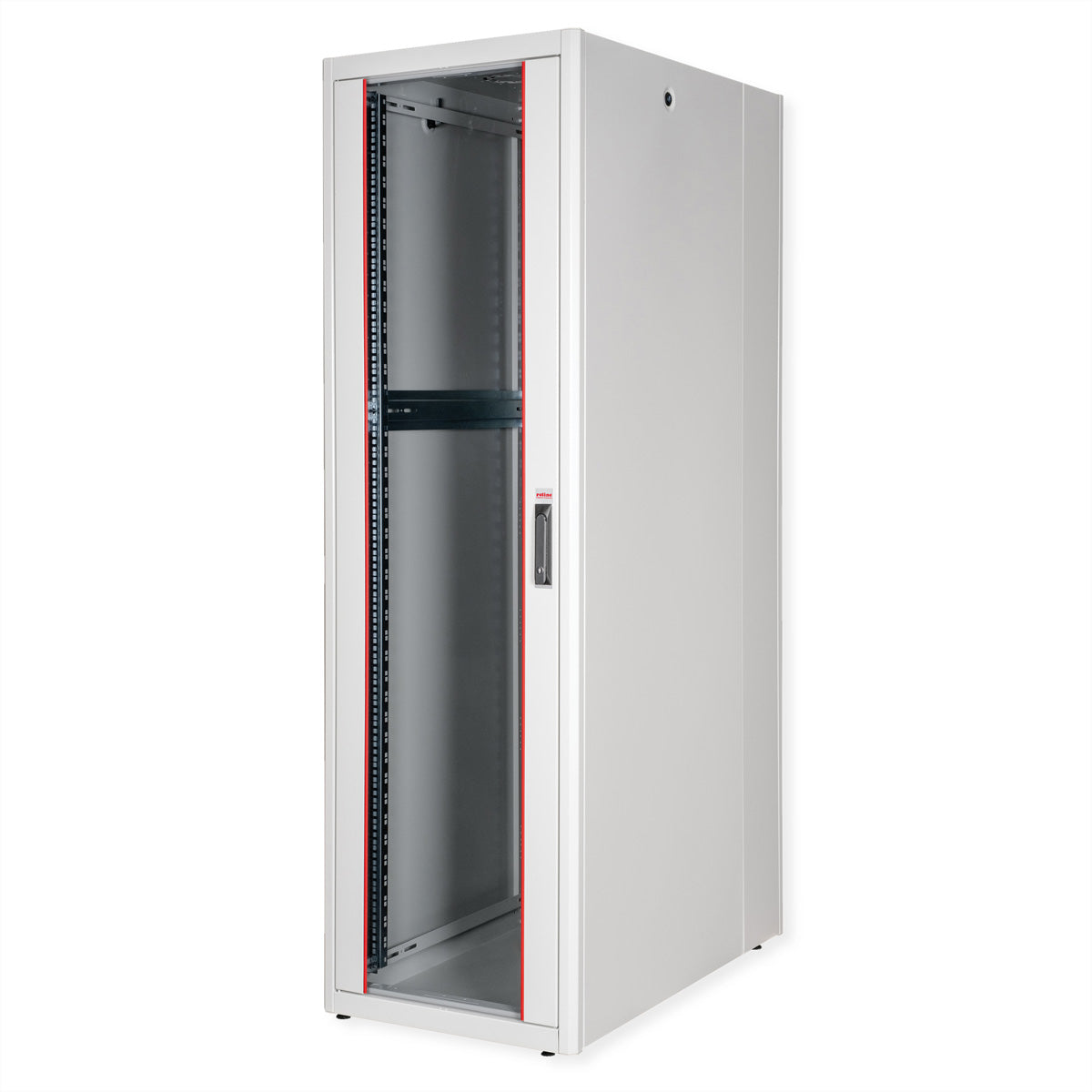 ROLINE Basic – 19" Netzwerkschrank 42U, IP20, abschliessbar, 600 × 1000 × 2010 mm, lichtgrau, Stahl