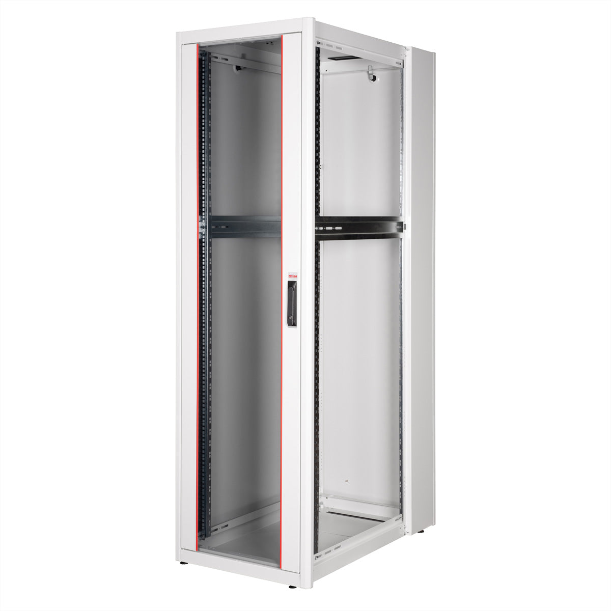 ROLINE Basic – 19" Netzwerkschrank 42U, IP20, abschliessbar, 600 × 1000 × 2010 mm, lichtgrau, Stahl