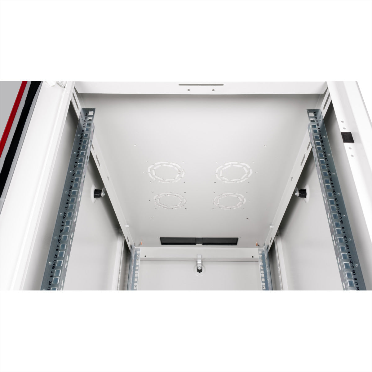 ROLINE Basic – 19" Netzwerkschrank 42U, IP20, abschliessbar, 600 × 1000 × 2010 mm, lichtgrau, Stahl