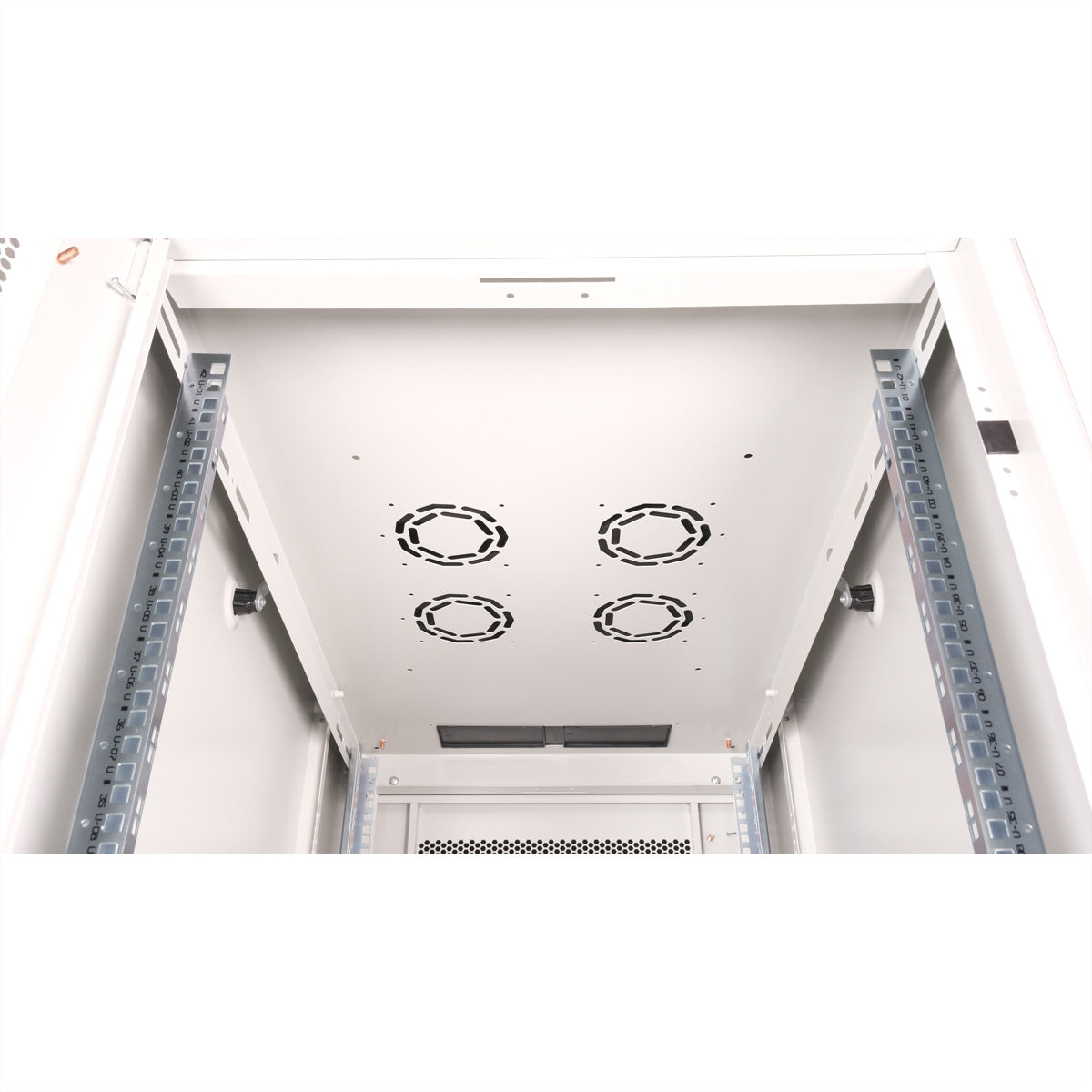 ROLINE Basic – 19" Netzwerkschrank 42U, IP20, abschliessbar, 600 × 1000 × 2010 mm, lichtgrau, Stahl