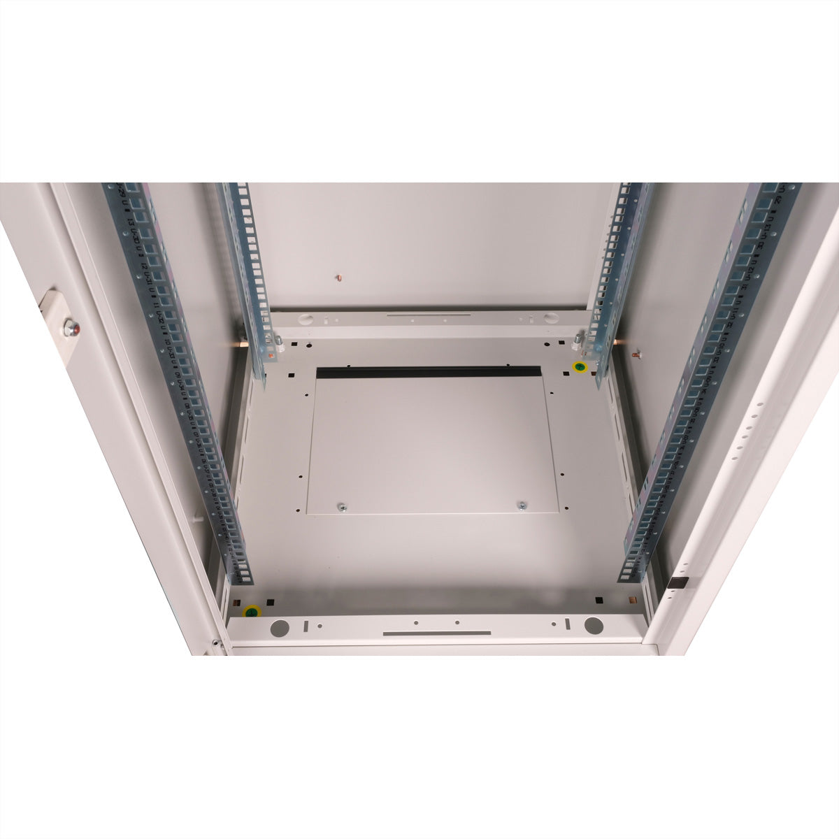 ROLINE Basic – 19" Netzwerkschrank 42U, IP20, abschliessbar, 600 × 600 × 2010 mm, lichtgrau, Stahl