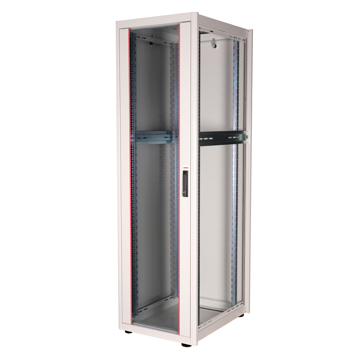 ROLINE Basic – 19" Netzwerkschrank 42U, IP20, abschliessbar, 600 × 800 × 2010 mm, lichtgrau, Stahl