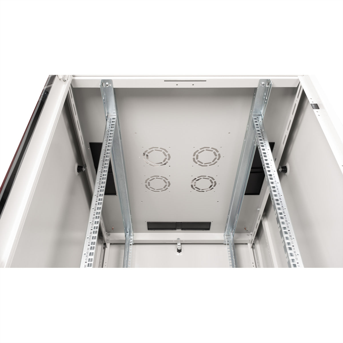 ROLINE Basic – 19" Netzwerkschrank 42U, IP20, abschliessbar, 800 × 1000 × 2010 mm, lichtgrau, Stahl