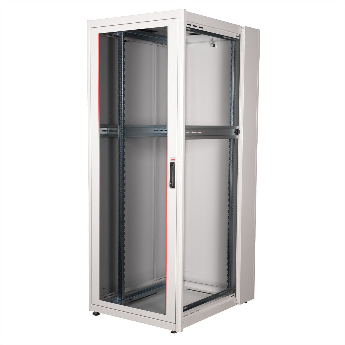 ROLINE Basic – 19" Netzwerkschrank 42U, IP20, abschliessbar, 800 × 1000 × 2010 mm, lichtgrau, Stahl