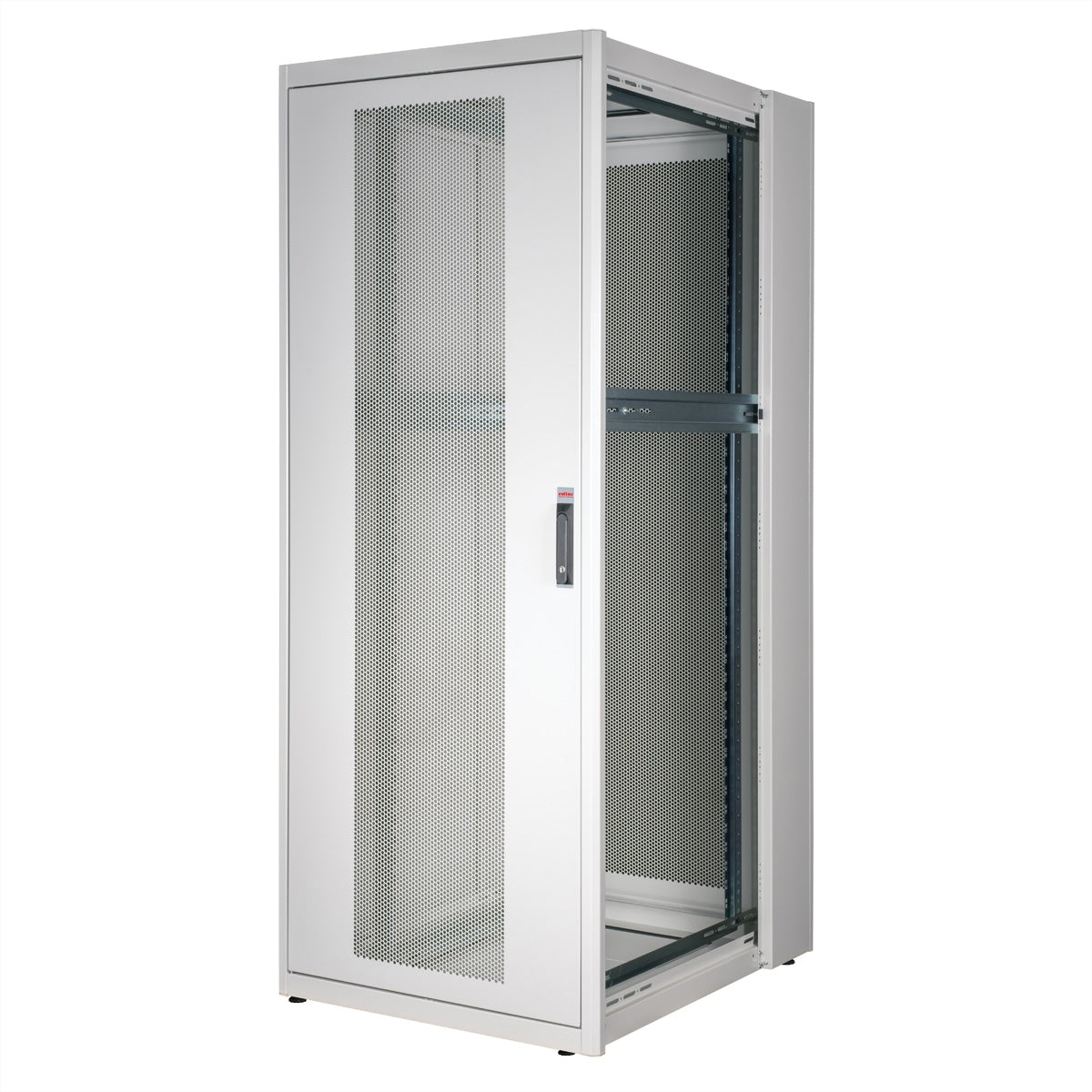 ROLINE Basic – 19" Netzwerkschrank 42U, IP20, abschliessbar, 800 × 1000 × 2010 mm, lichtgrau, Stahl