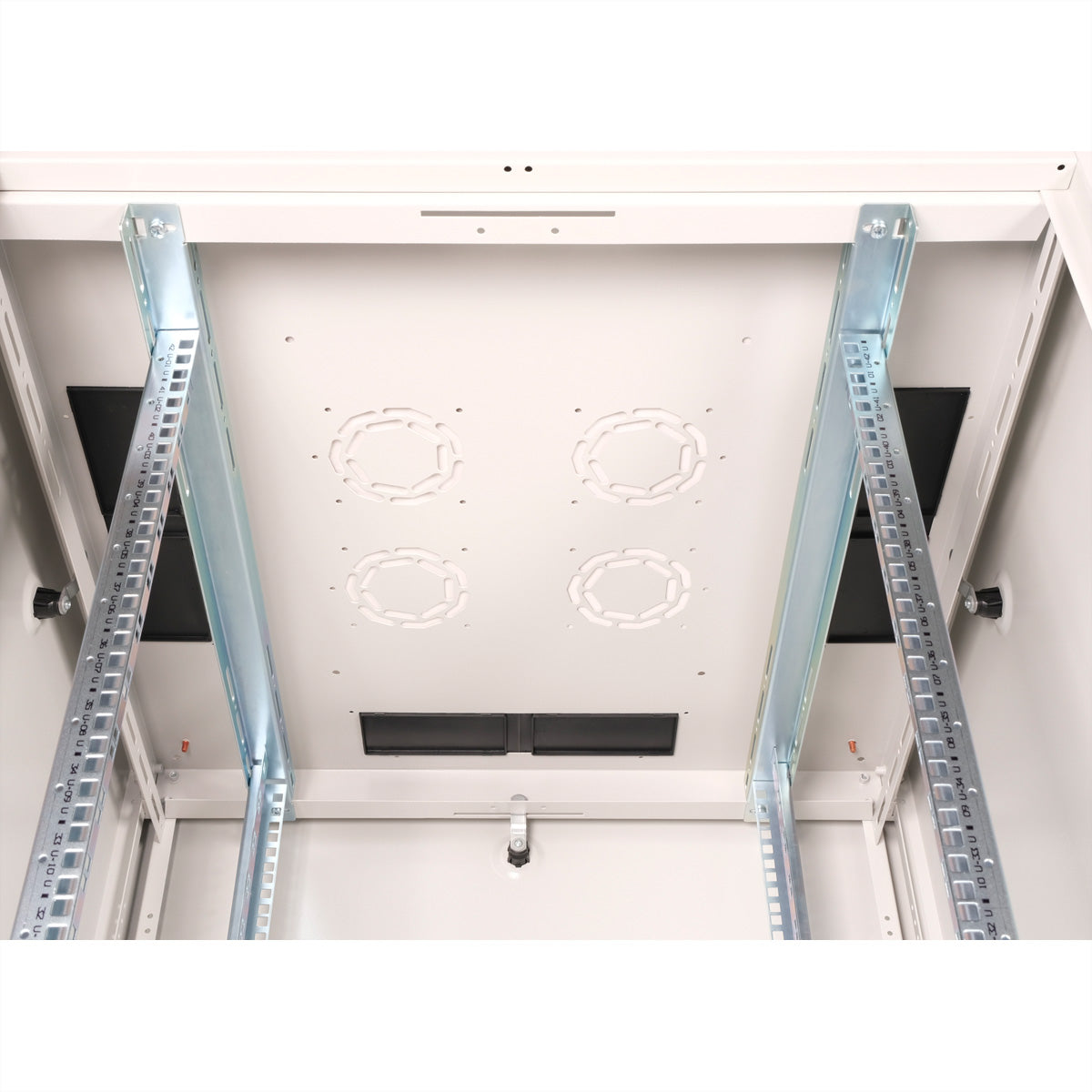 ROLINE Basic – 19" Netzwerkschrank 42U, IP20, abschliessbar, 800 × 800 × 2010 mm, lichtgrau, Stahl