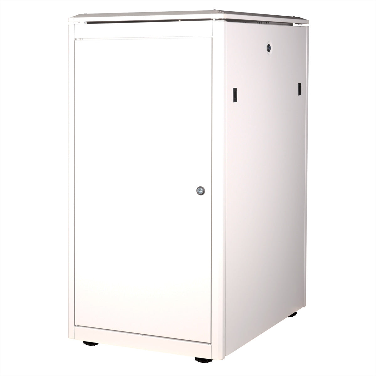 ROLINE Pro – 19" Netzwerkschrank 22U, IP20, abschliessbar, 600 × 800 × 1164 mm, lichtgrau, Stahl