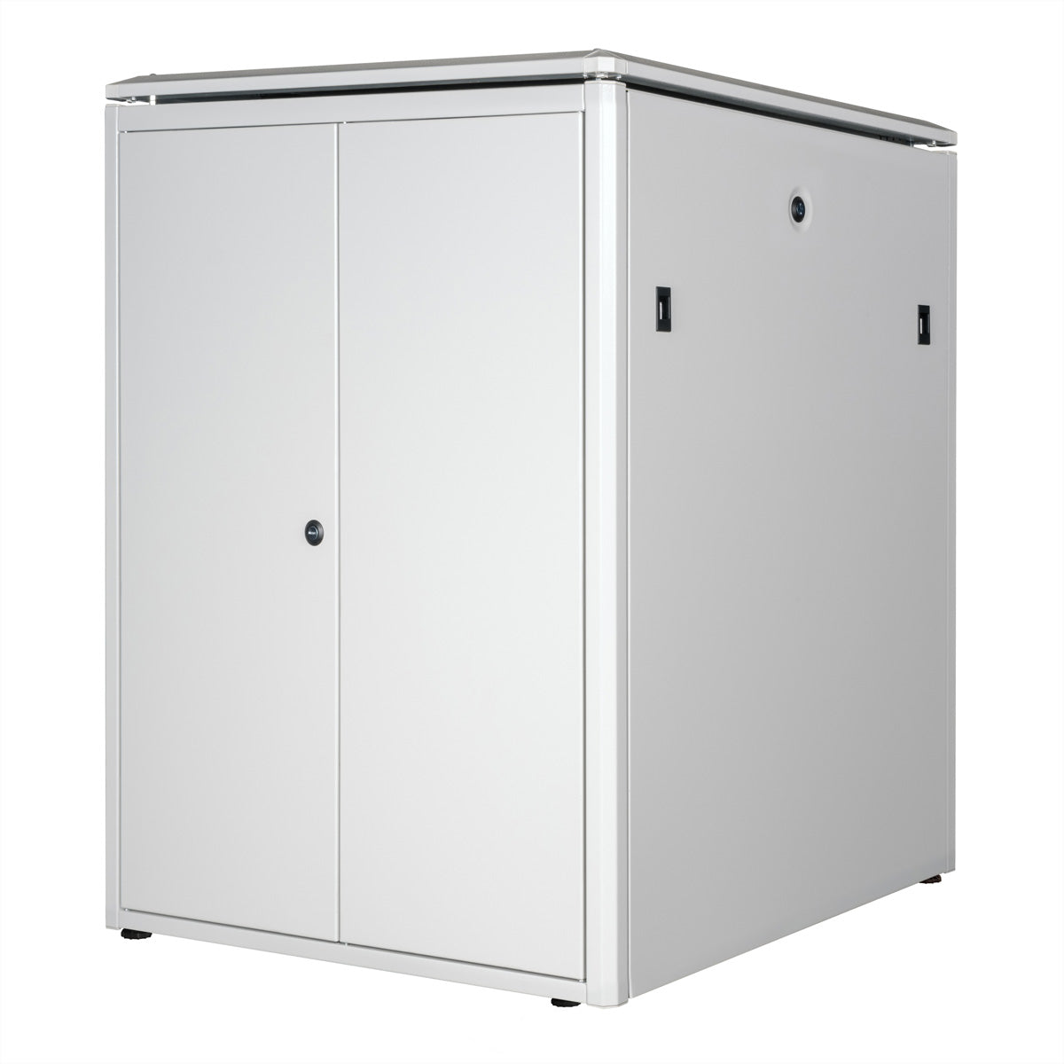 ROLINE Pro – 19" Netzwerkschrank 22U, IP20, abschliessbar, 800 × 800 × 1164 mm, lichtgrau, Stahl