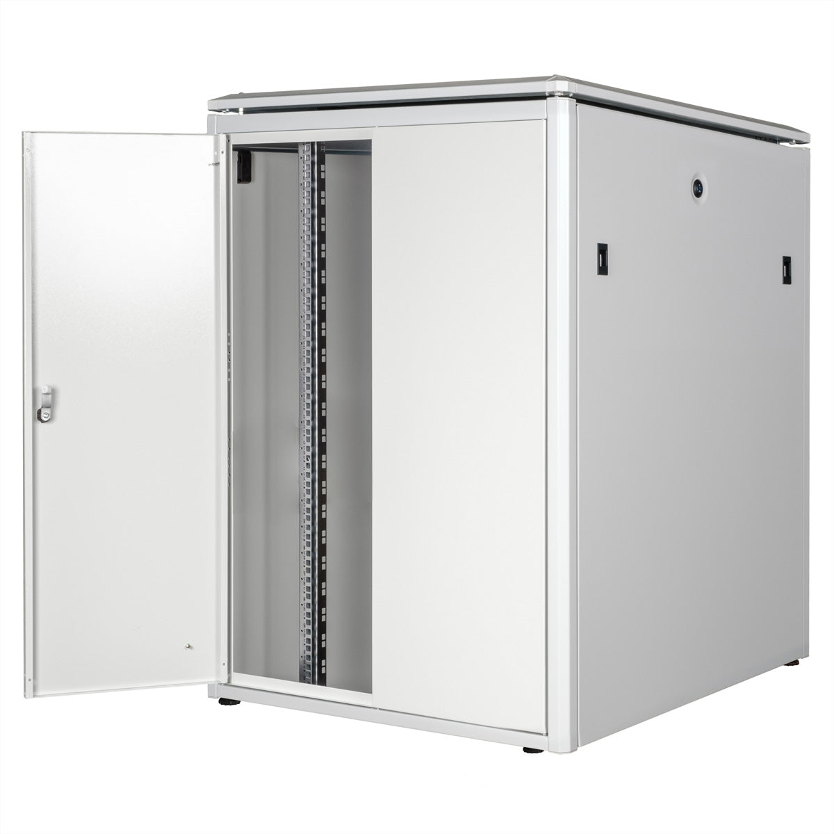 ROLINE Pro – 19" Netzwerkschrank 22U, IP20, abschliessbar, 800 × 800 × 1164 mm, lichtgrau, Stahl