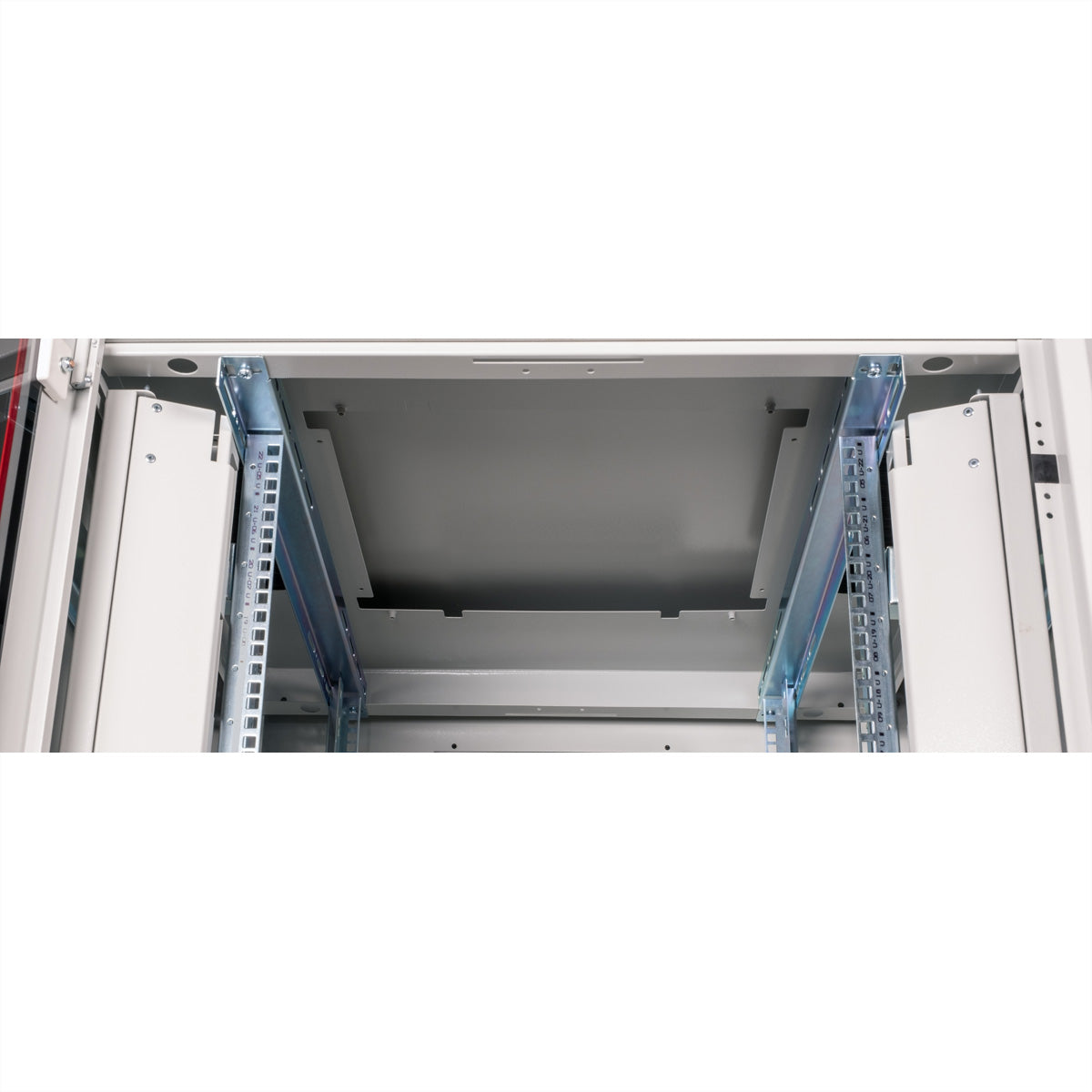 ROLINE Pro – 19" Netzwerkschrank 22U, IP20, abschliessbar, 800 × 800 × 1164 mm, lichtgrau, Stahl
