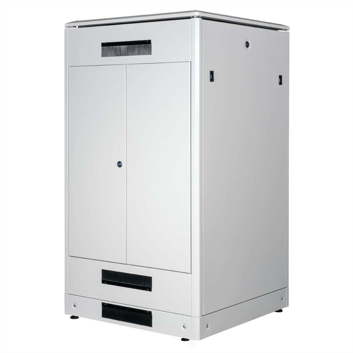 ROLINE Pro – 19" Netzwerkschrank 26U, IP20, abschliessbar, 800 × 800 × 1342 mm, lichtgrau, Stahl