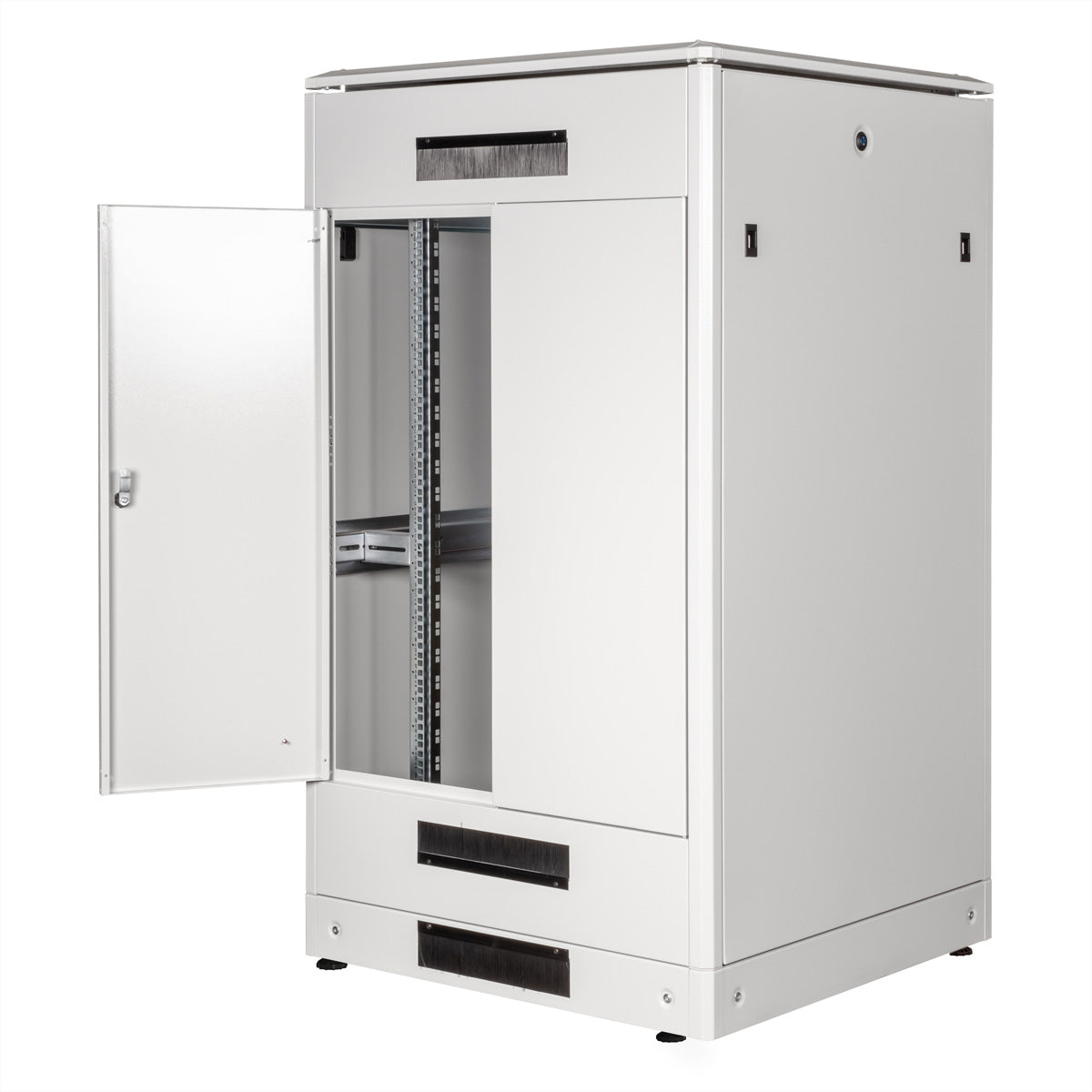 ROLINE Pro – 19" Netzwerkschrank 26U, IP20, abschliessbar, 800 × 800 × 1342 mm, lichtgrau, Stahl