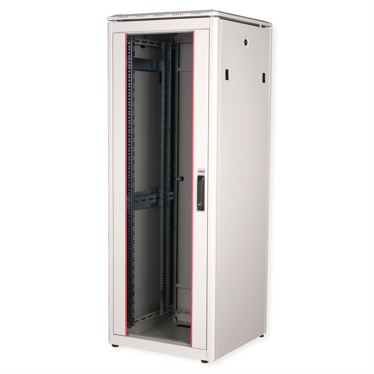 ROLINE Pro – 19" Netzwerkschrank 32U, IP20, abschliessbar, 600 × 600 × 1609 mm, lichtgrau, Stahl
