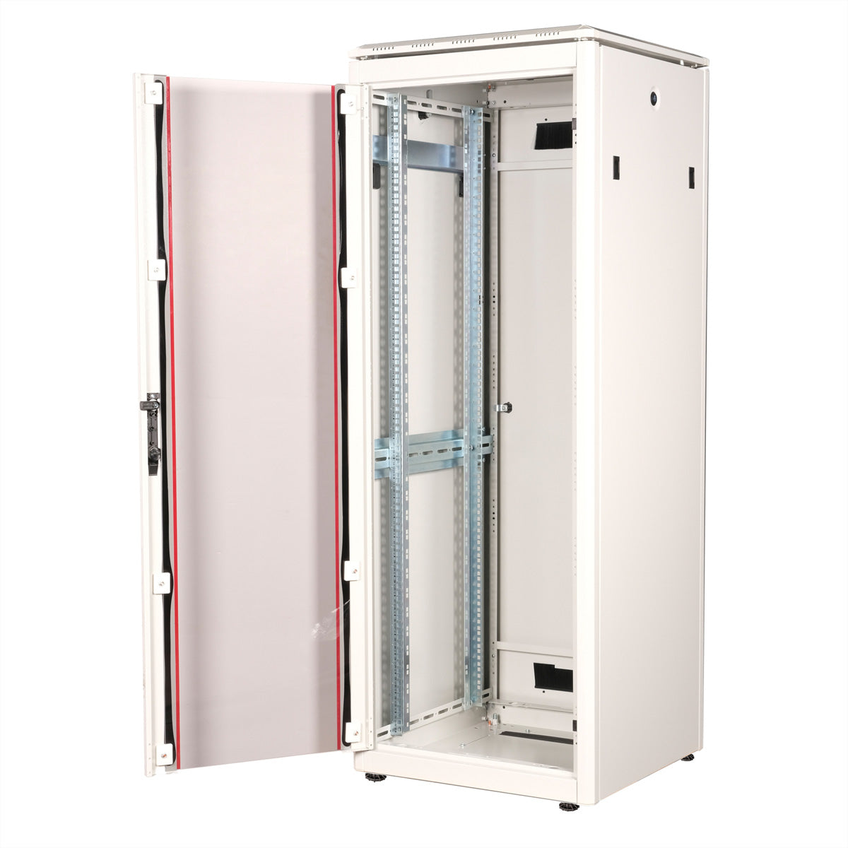 ROLINE Pro – 19" Netzwerkschrank 32U, IP20, abschliessbar, 600 × 600 × 1609 mm, lichtgrau, Stahl
