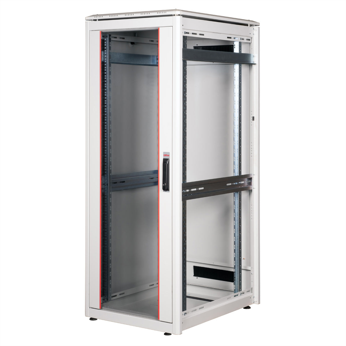 ROLINE Pro – 19" Netzwerkschrank 32U, IP20, abschliessbar, 600 × 800 × 1609 mm, grau, Stahl