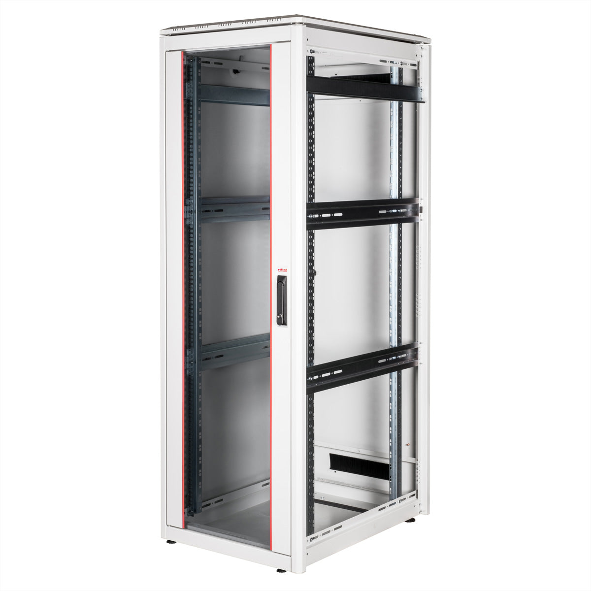 ROLINE Pro – 19" Netzwerkschrank 36U, IP20, abschliessbar, 600 × 800 × 1786 mm, lichtgrau, Stahl