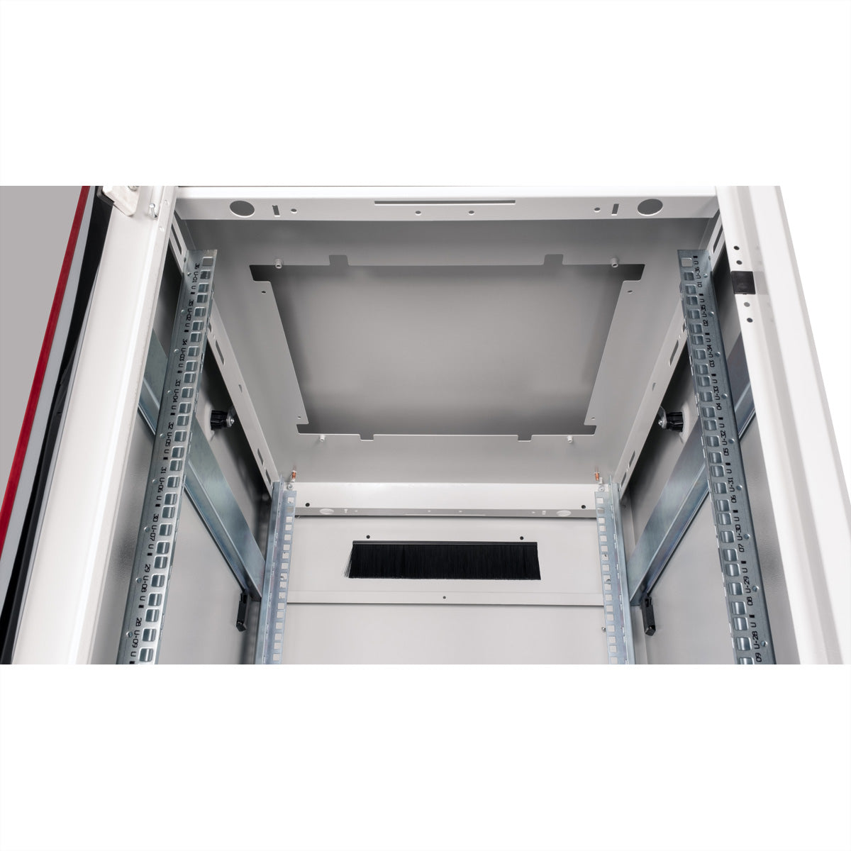 ROLINE Pro – 19" Netzwerkschrank 36U, IP20, abschliessbar, 600 × 800 × 1786 mm, lichtgrau, Stahl