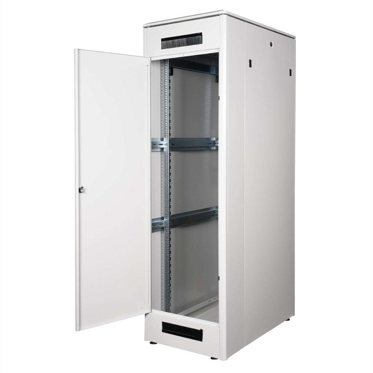 ROLINE Pro – 19" Netzwerkschrank 42U, IP20, abschliessbar, 600 × 1000 × 2053 mm, lichtgrau, Stahl