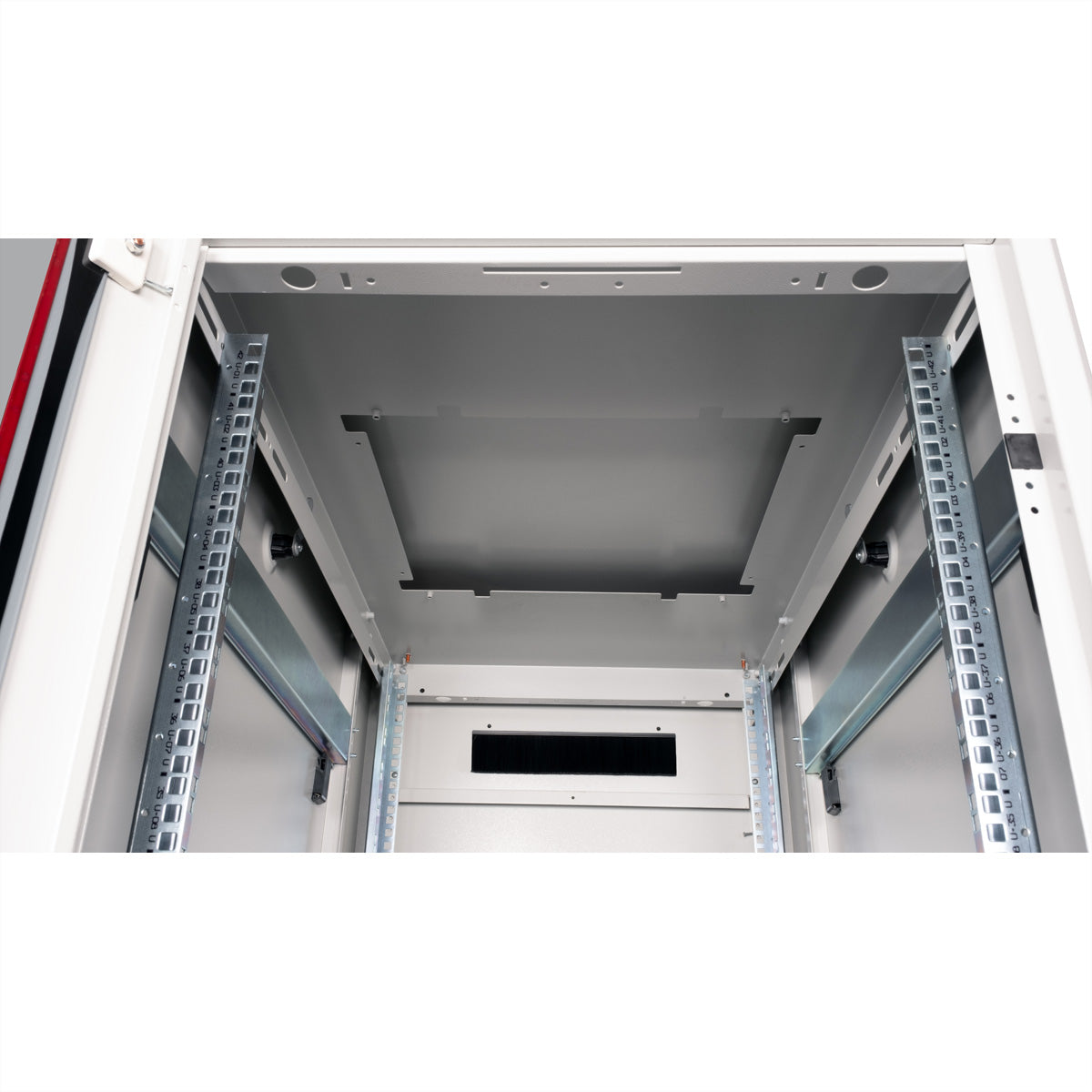 ROLINE Pro – 19" Netzwerkschrank 42U, IP20, abschliessbar, 600 × 1000 × 2053 mm, lichtgrau, Stahl