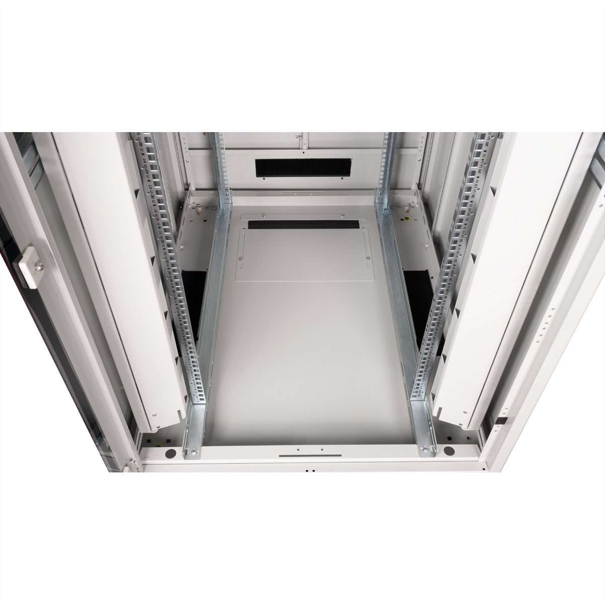 ROLINE Pro – 19" Netzwerkschrank 42U, IP20, abschliessbar, 800 × 1000 × 2053 mm, lichtgrau, Stahl