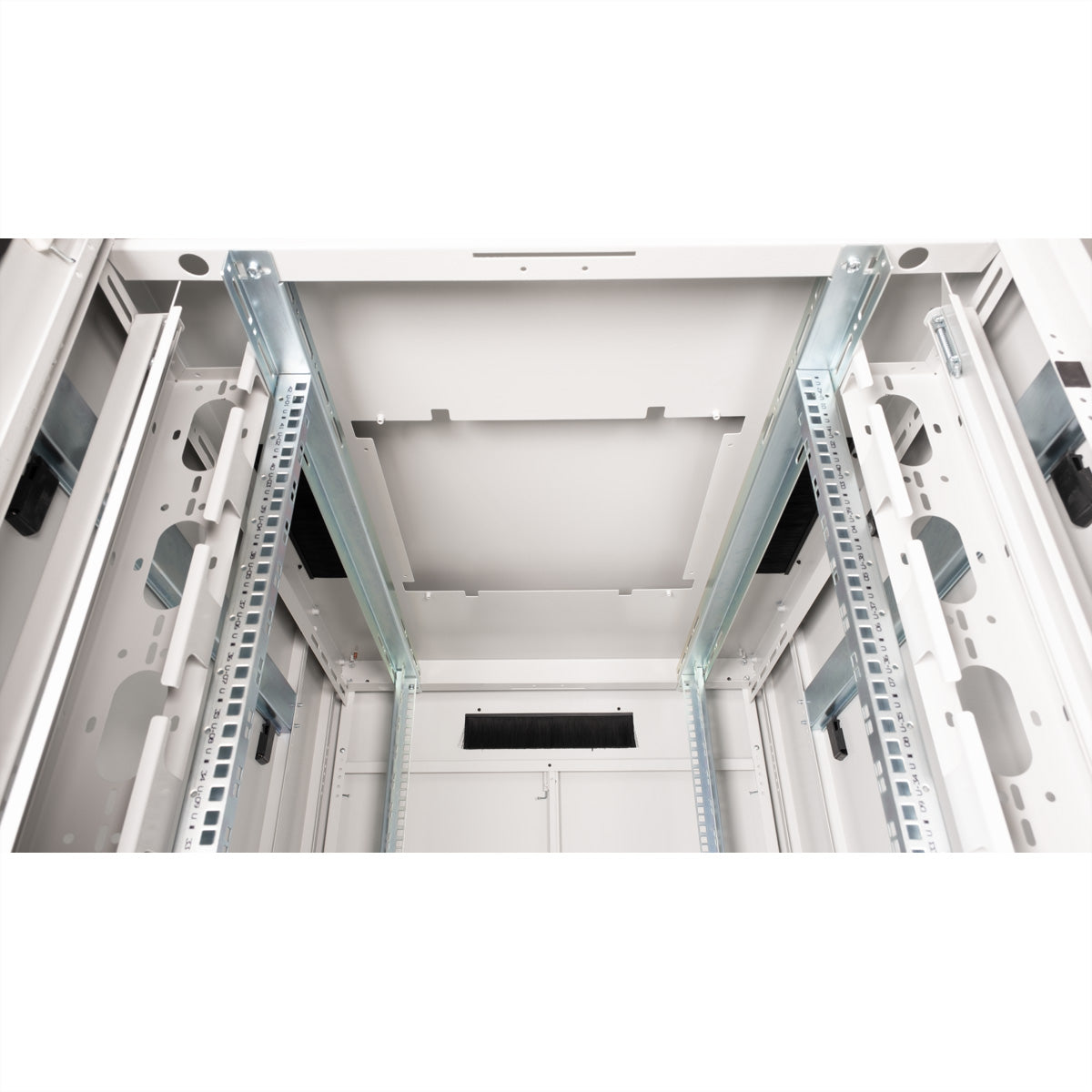 ROLINE Pro – 19" Netzwerkschrank 42U, IP20, abschliessbar, 800 × 1000 × 2053 mm, lichtgrau, Stahl