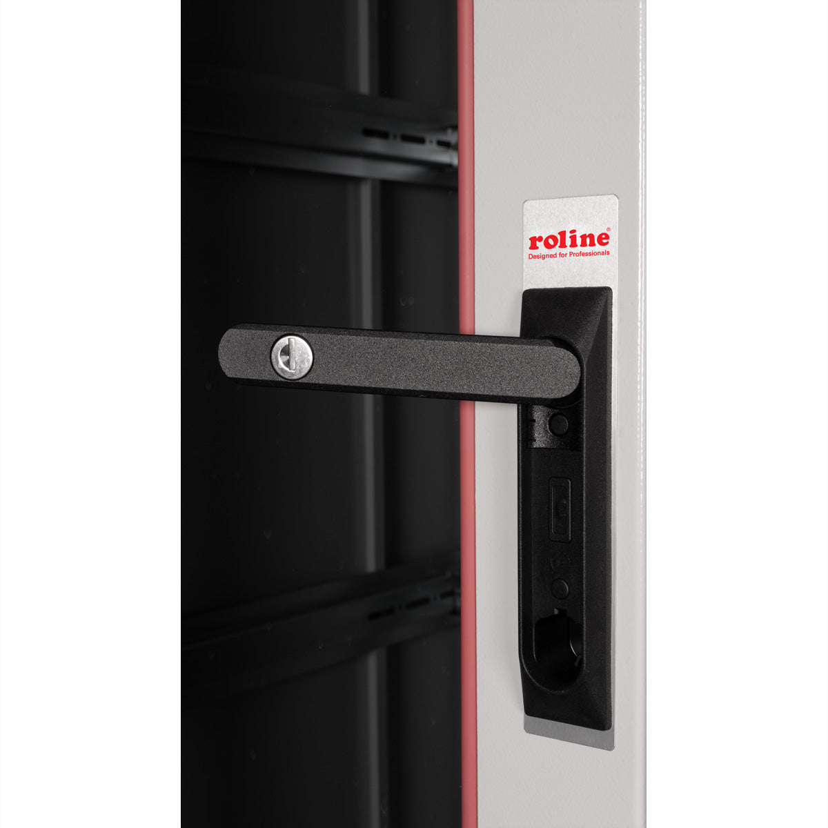 ROLINE Pro – 19" Netzwerkschrank 42U, IP20, abschliessbar, 800 × 1000 × 2053 mm, lichtgrau, Stahl