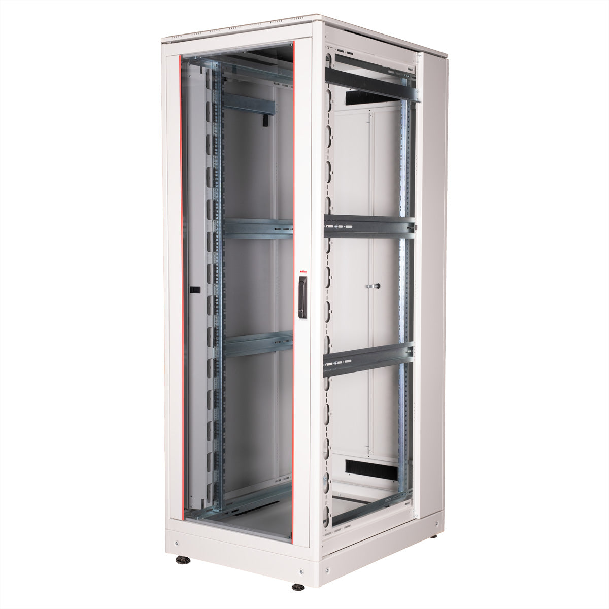 ROLINE Pro – 19" Netzwerkschrank 42U, IP20, abschliessbar, 800 × 1000 × 2053 mm, lichtgrau, Stahl