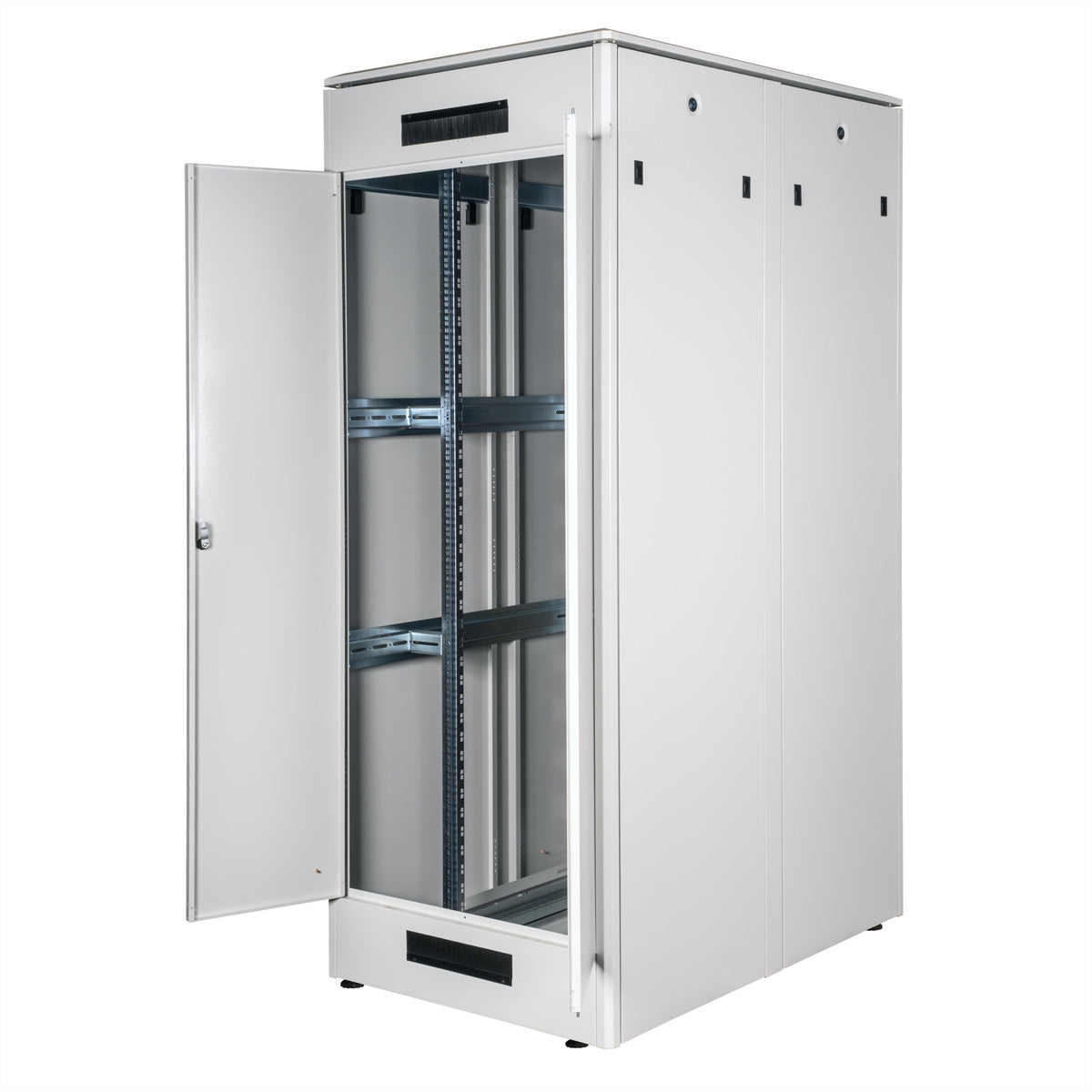 ROLINE Pro – 19" Netzwerkschrank 42U, IP20, abschliessbar, 800 × 1200 × 2053 mm, lichtgrau, Stahl