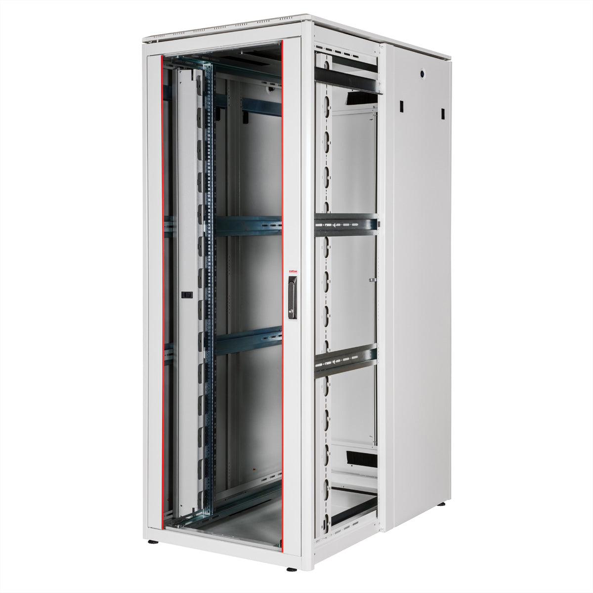 ROLINE Pro – 19" Netzwerkschrank 42U, IP20, abschliessbar, 800 × 1200 × 2053 mm, lichtgrau, Stahl