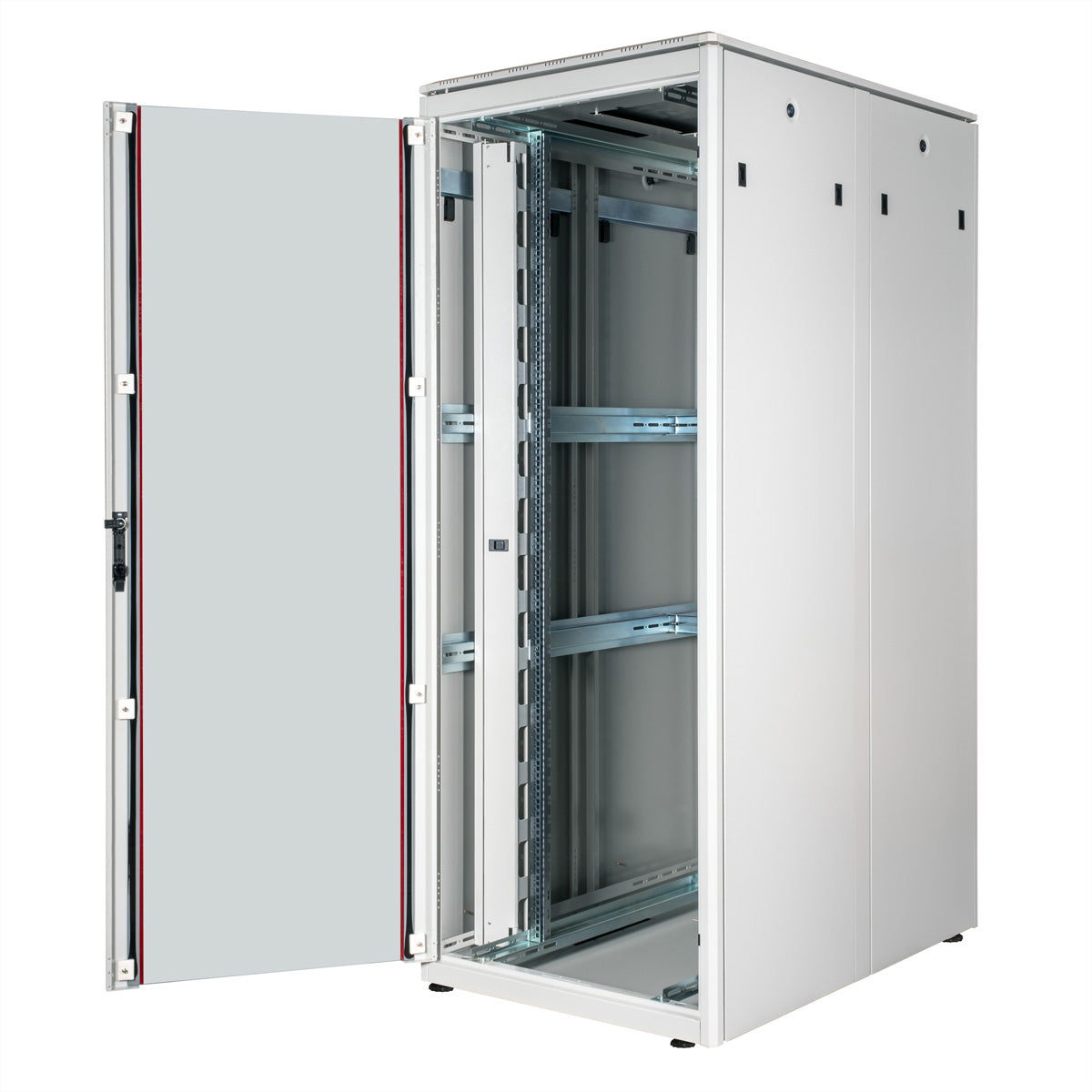 ROLINE Pro – 19" Netzwerkschrank 42U, IP20, abschliessbar, 800 × 1200 × 2053 mm, lichtgrau, Stahl