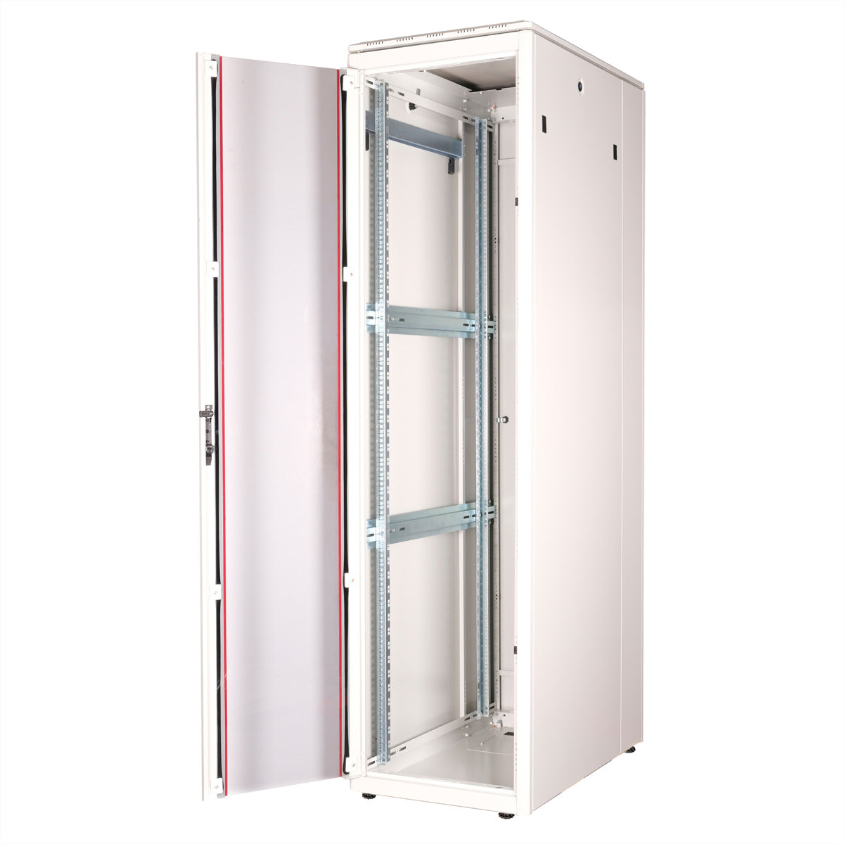 ROLINE Pro 47 HE – 19" Netzwerkschrank 47U, IP20, abschliessbar, 600 × 1000 × 2276 mm, lichtgrau, Stahl