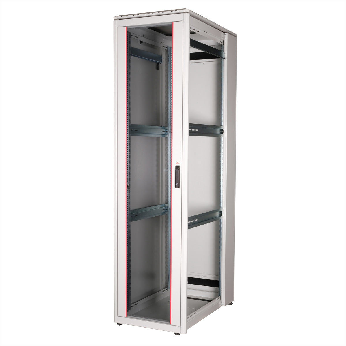ROLINE Pro 47 HE – 19" Netzwerkschrank 47U, IP20, abschliessbar, 600 × 1000 × 2276 mm, lichtgrau, Stahl