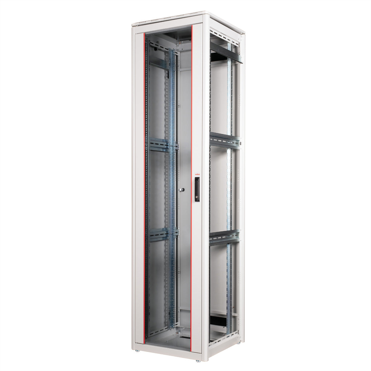 ROLINE Pro – 19" Netzwerkschrank 47U, IP20, abschliessbar, 600 × 600 × 2276 mm, lichtgrau, Stahl